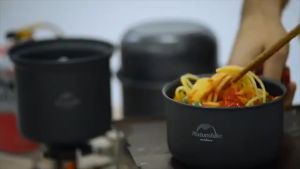 Cooking Set 2-3 Orang Naturehike NH15T401-G Alat masak Camping Hiking NH18T018-G Panci Penggorengan Nesting