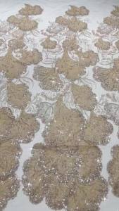 OLEVO | 2026 High Quality Velvet French Tulle Net Sequins Fabrics Luxury Beaded Lace Fabric African Lace For Wedding Dress Women