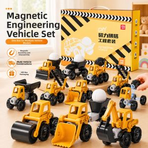 Choochoopa | Magnetic Building Engineering Vehicle Educational Disassembly Set Toys