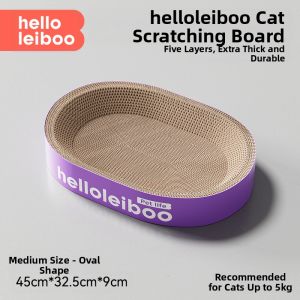 HELLOLEIBOO | Round Cat Scratching Board & Nest Durable Non-Dusting Large Size