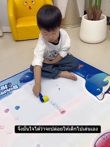 กิจกรรม Diy🌞เมจิกน้ำจิตรกรรม☁️ชุดเสื่อจิตรกรรมนำมาใช้ใหม่ ชุดระบายสี วาดภาพ เสื่อวาดภาพน้ำมหัศจรรย์ กระดาษระบายสีน้ํา Hydra Mall กิจกรรม Diy เมจิกน้ำจิตรกรรมชุดเสื่อจิตรกรรมนำมาใช้ใหม่ผ้าใบวาดภาพขนาดใหญ่Montessori การศึกษาเส้นขยุกขยิกของเล่นสำหรับเด็กของ