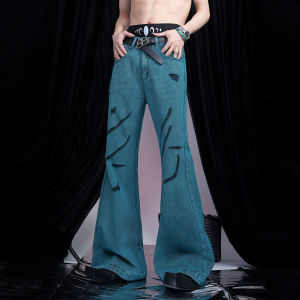 แจ็คเก็ตยีนส์ทรงเข้ารูปสไตล์อเมริกันสำหรับผู้ชาย ฤดูใบไม้ร่วง 2024 เสื้อเบลเซอร์แขนยาวทรงหลวม สไตล์เกาหลี