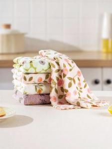 MODERN SWEETHOME | Water Absorbent Thicker No Shedding Kitchen Dedicated Cleaning Cloth