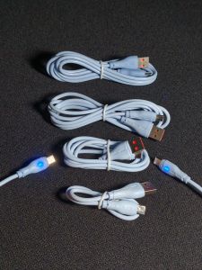 Cáp Sạc Dữ Liệu 120W Có Đèn LED Thông Minh – USB To Type C – Đủ Size 0.3M / 1M / 1.5M / 2M – Sạc Siêu Nhanh Turbo Charge