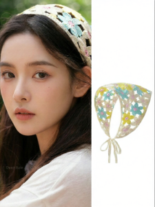 PINK EMPRESS | Vintage Triangle Scarf Headband