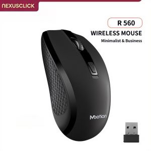 NexusClick 2.4G Wireless Ergonomic Office Mouse Adjustable 1600 DPI Plug & Play Portable Computer Mouse for Laptop Home Office