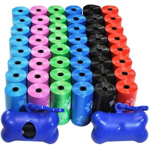 30 rolls Dog Poop Bag Outdoor Cleaning Poop Bag Outdoor Clean Pets Supplies for Dog 15Bags/Roll Refill Garbage Bag Pet Supplies