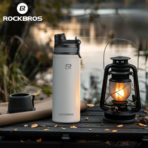ROCKBROS Vacuum Insulated Bottle 304 Stainless Steel Hot and Cold Water Bottle Large Capacity 18oz/ 22oz/ 32oz/ 40oz Thermo Cup with Straw