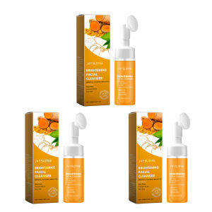 简素净 | Kojic Acid Turmeric Facial Cleanser Gentle Exfoliating Unclog Pores Prevent Acne Control Oil Blackhead Remover Cleansing Mousse