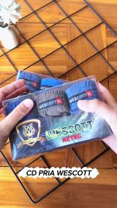3 PCS Celana Dalam Pria Dewasa Sempak Cowok Wescott Sempak Segitiga M L XL CD Pria Premium Bahan Katun