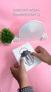 Avvic DQ308 Lampu Camping Tenda LED Portable Camp Lights 5000mAh Rechargeable Retro Lamp PowerBank
