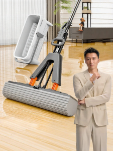 Joybos | Self-Wringing Spongy Mop with Bucket