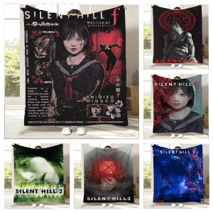 Bandai | S-Silent-S Game H-Hill-S F Horror 3D Flannel Blanket Soft Throw Blanket Art For Home Decor Bedroom Bed Sofa Picnic Fans Gifts