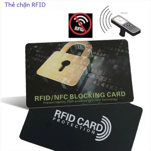 1 Thẻ Chặn RFID Thẻ Ghi Nợ/tín Dụng Không Tiếp Xúc NFC & Bảo Vệ Hộ Chiếu Thiết Kế Chống Trộm Thông Minh Kích Thước Nhỏ Gọn