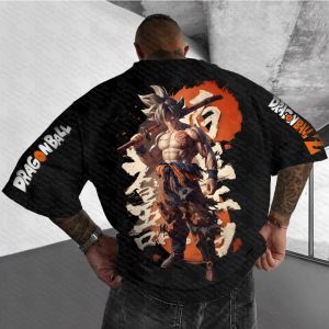 เสื้อยืดลายอนิเมะดราก้อนบอล ฮาราจูกุ ปี 2025 สำหรับผู้ชายและผู้หญิง สไตล์วินเทจ สตรีทแวร์ ทรงหลวม แขนสั้น ใส่สบาย ยูนิเซ็กส์