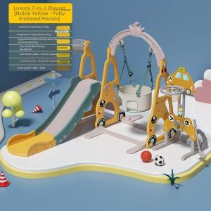 MLZH | Plastic Indoor Playground Slides Swing Set