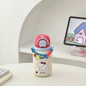 Cốc Nước Bằng Thép Không Gỉ Dung Tích Lớn Dễ Thương Cốc Đựng Nước Di Động Cốc Đựng Nước Có Ống Hút Cốc Đựng Nước Cho Phụ Nữ