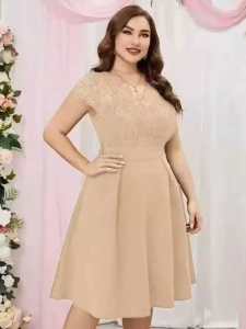 D#8869 Womens Plus size Formal Lace Long Dress Gown with Premium Chiffon Soft Spandex high quality