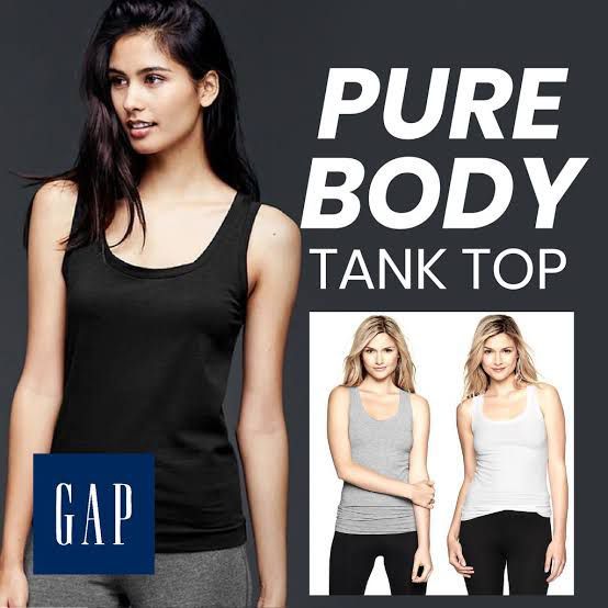 GAP Pure Body Tank Top Wanita Women Polos White Original