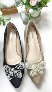 Ivory Sepatu Hak Wanita Jumbo Fashion B533-W99 Glitter