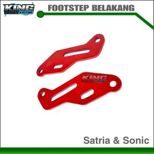 Breket FOOTSTEP belakang Satria Dan Sonic Warna Merah