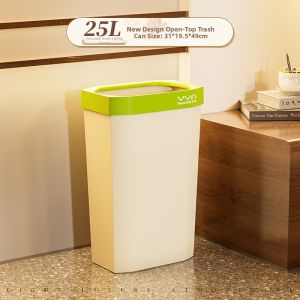 Waist-level Easy-to-Access High-capacity Garbage Bin 25L