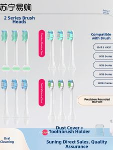 Electric Toothbrush Head Compatible with Philips C1/C2/G2/C3/HX6730/9362/3260 Diamond Replacement Deep Cleaning Nylon Bristles