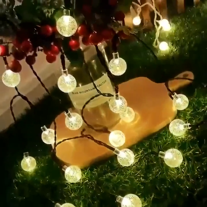 20/50/100 LED Solar Christmas Lights Outdoor Waterproof Garden LED Bulb Fairy Light for Christmas Tree