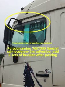 GAC Honda 700 Windshield Rain Guard HINO 500 Window Weather Resistant Film Truck Trailer Rear Window Rain Shield for D-Max