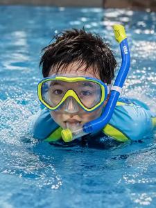 YUKE | Dry Snorkel Respirator Full Breath Anti Water Ingress Nose Protection Childrens Snorkeling Equipment