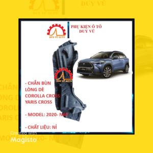 CHẮN BÙN LÒNG DÈ TRƯỚC COROLLA CROSS YARIS CROSS BẰNG NỈ