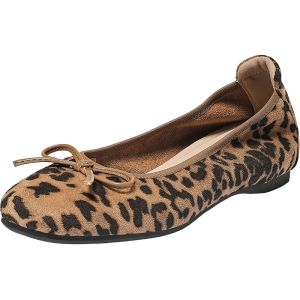 Agsdon | Ballet Leopard Print Slip-On Flats Soft Sole