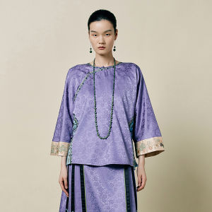 Embroidered Chinese Style Silk Blouse