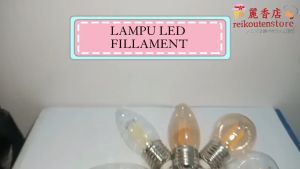 LAMPU FILAMEN ST64 G45 C35 LED EDISON 4W 2 WATT CAFE DEKORASI St64 LONJONG G45 PINGPONG CANDLE LILIN