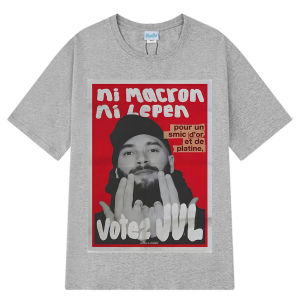Sanrio | French Rapper Vote JUL Fashion Graphics T-shirts Men Women Hip-hop T-shirt Short-sleeved Casual T Shirt Streetwear Clothing