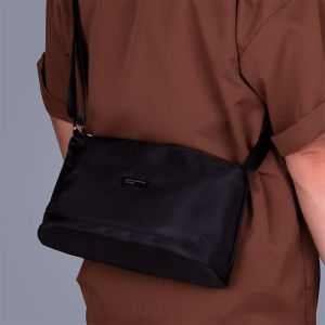 Mens Crossbody Bag 2024 New Style Single Shoulder Waterproof Nylon Oxford Cloth Horizontal Business Small Bag Male Model