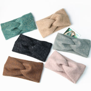 ผ้าคลุมศีรษะทรงไขว้สำหรับผู้หญิง หน้าร้อน ฤดูใบไม้ร่วง อบอุ่น เข็มขัดผมขนสัตว์ กิ๊บติดผม กิ๊บติดผม ตกแต่งผม แฟชั่น ผ้าคลุมศีรษะ ผ้าคลุมศีรษะแบบไขว้ สายรัดผม