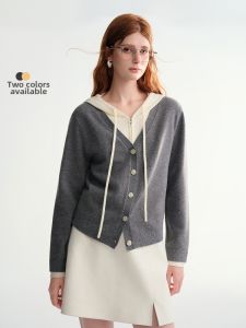 DUSHU | Relaxed Layered Hooded Sweater Outerwear