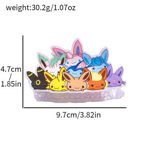 Pokémons cute cartoon character Eevee hair claw multi-functional hair accessory hair claw