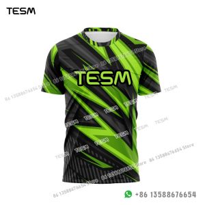 TESM Parent-Child Sports T-Shirts Summer Breathable Short-Sleeved Men Sublimation Printed Jerseys Couple T-Shirts Party Tops