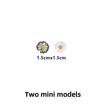 Embroidered Daisy Cloth Patch for Clothes Shoes Decorative Repair Hole Sticker Flower Pattern DIY Sewing Accessories