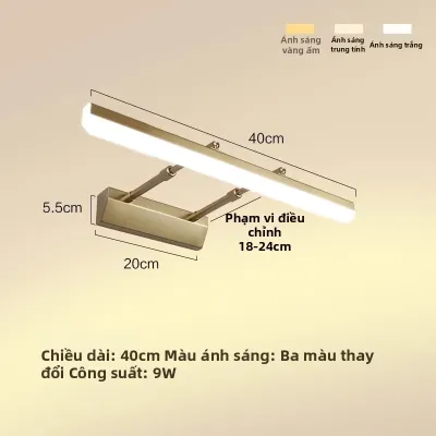 Đèn Tường Phòng Tắm LED Phong Cách Scandinavia Không Cần Khoan