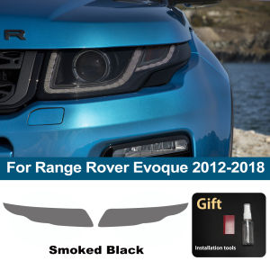 For Range Rover Evoque 2012-2026 Smoke Black High-Gloss Pre-Cut Headlight Protection Film TPU PPF Anti-Scratch Car Vinyl Kit