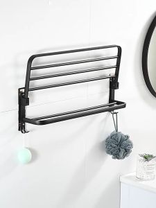 𝗛𝗢𝗩𝗘𝗟𝗦𝗛𝗢𝗣 Jemuran Handuk Dinding Lipat Tempel Stainless Steel Rak Kamar Mandi Gantungan Towel Serbaguna