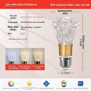 Changhong | Đèn LED Bảo Vệ Mắt Quang Phổ Toàn Phần E27