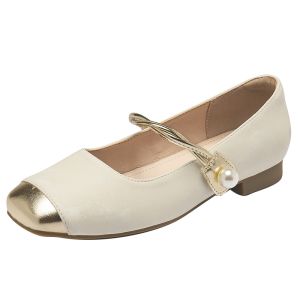 Agsdon | French Style Summer Buckle Strap Flats Shoes