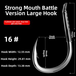 LAODAO | Sharp Fishing Hooks with Barb for Large Fish