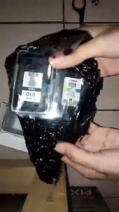 Catridge Canon PG 810 Dan 811 Hitam Warna Original BARU Modif Lubang Infus Knee L Nepple Infus