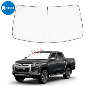 ที่บังแดดกระจกหน้ารถแบบปรับแต่งได้สำหรับมิตซูบิชิ L200อุปกรณ์เสริม2015-2025ที่บังแดดหน้าต่างพับได้กระบังแสงป้องกันบล็อกรังสียูวีมิตซูบิชิอุปกรณ์เสริม L200