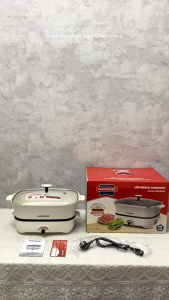 Nồi Lẩu Điện Đa Năng 6L Sunhouse SHD4560 - Công Suất 1800W Chống Dính Men Sứ Ceramic